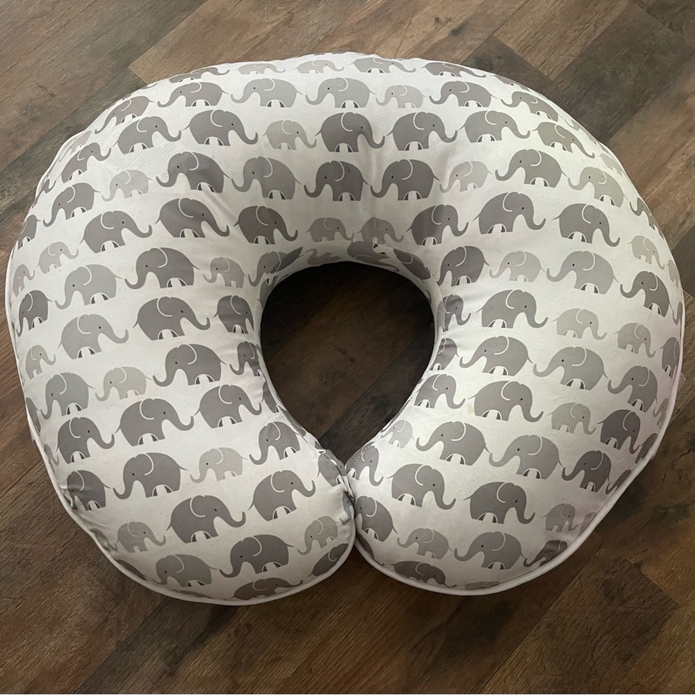 Elephant Print Nursing Pillow